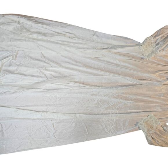 Vintage Shadow Line White Lace Robe Large - Picture 12 of 14